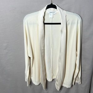 Women’s cardigan, Coldwater Creek, (M), long sleeve w/slit, collar.